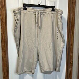 PSK Collective Tan Athletic Shorts with Elastic Waistband